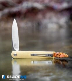 Boker Plus Kansei Matsuno LRF Liner Lock Knife Brass (3" Satin) -Boker Boker Plus Kansei LRF Liner Lock Knife Brass Satin 01BO123SOI 101968 kp river web