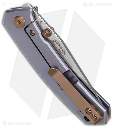 Boker Plus Mangiafico Canoe Frame Lock Knife Blue Titanium (2.75" SW) 01BO494 5 Boker Plus Mangiafico Canoe Frame Lock Knife Blue Titanium (2.75" SW) 01BO494 - Image 3