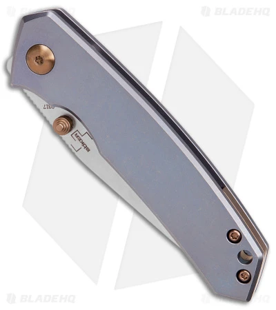Boker Plus Mangiafico Canoe Frame Lock Knife Blue Titanium (2.75" SW) 01BO494 4 Boker Plus Mangiafico Canoe Frame Lock Knife Blue Titanium (2.75" SW) 01BO494 - Image 2