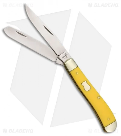 Boker Plus Mini Trapper Pocket Knife Yellow (3.125" Satin) 01BO294Y 3 Boker Plus Mini Trapper Pocket Knife Yellow (3.125" Satin) 01BO294Y