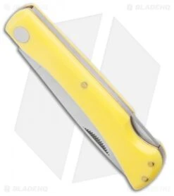 Boker Plus Rangebuster Junior 2.0 Lockback Knife Yellow Poly (3" Satin) 01BO173 -Boker Boker Plus Rangebuster Junior 2.0 Lockback Knife Yellow Poly 3 Satin 01BO173 BHQ 125057 LS Spine