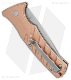 Boker Plus Strike Copper Automatic Knife (3.25" Stonewash) -Boker Boker Plus Strike Copper Automatic Knife 3.25 Stonewash BHQ 99645 LS Side