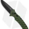 Boker Plus Strike Drop Point Automatic Knife OD Green (3.25" Black D2) -Boker Boker Plus Strike DP Auto OD Green Black BHQ 97033 jr