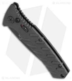 Boker Plus Strike Tanto Automatic Knife (3.25" Black Serr D2) 11 Boker Plus Strike Tanto Automatic Knife (3.25" Black Serr D2) -Boker Boker Plus Strike Tanto Automatic Knife 3.25 Black Serr 01BO401N LS Spine