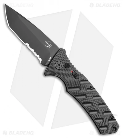 Boker Plus Strike Tanto Automatic Knife (3.25" Black Serr D2) 3 Boker Plus Strike Tanto Automatic Knife (3.25" Black Serr D2)
