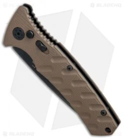 Boker Plus Strike Tanto Automatic Coyote Brown (3.25" Black SW Serr) 01BO425N 13 Boker Plus Strike Tanto Automatic Coyote Brown (3.25" Black SW Serr) 01BO425N -Boker Boker Plus Strike Tanto Coyote Brown black sw serr BHQ 67885 er spine