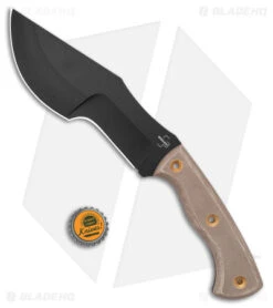 Boker Plus Tracker Fixed Blade Knife Tan Micarta (7.2" Black) 02BO073 -Boker Boker Plus Tracker Fixed Blade Tan Micarta Black BHQ 146727 jr bottlecap