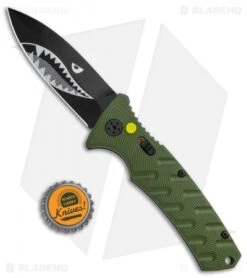 Boker Warhawk Strike Dagger Automatic Knife Black (3.25" Black D2) -Boker Boker Plus Warhawk Strike Dagger Auto Green Black BHQ 113922 jr bottlecap