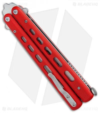 Boker Plus Balisong Trainer Butterfly Knife Red G-10 (4" Satin) 01BO712 4 Boker Plus Balisong Trainer Butterfly Knife Red G-10 (4" Satin) 01BO712 - Image 2