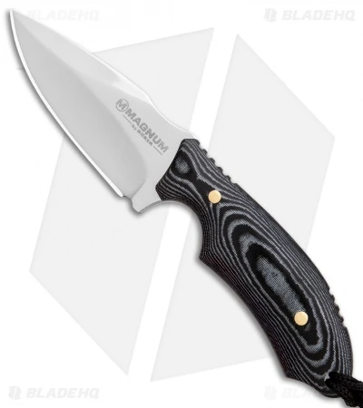 Boker Magnum Racoon Fixed Blade Knife Micarta (3" Mirror) 02SC050 3 Boker Magnum Racoon Fixed Blade Knife Micarta (3" Mirror) 02SC050
