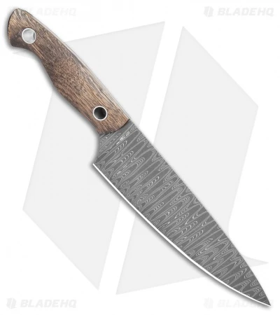 Boker Vox Saga 7.75" Damascus Chef's Kitchen Knife Castle Wood 4 Boker Vox Saga 7.75" Damascus Chef's Kitchen Knife Castle Wood - Image 2