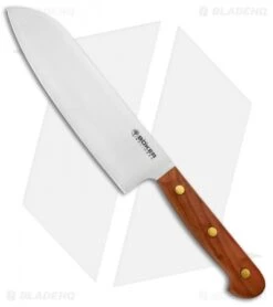 Boker 21 Boker Cottage-Craft 6.75" Santoku Kitchen Knife Plum Wood