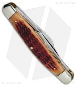 Boker Stockman Knife 4" Brown Jigged Bone 110726 -Boker Boker Stockman 4in Brown Jigged Bone BO110726 BHQ 40070 jr side