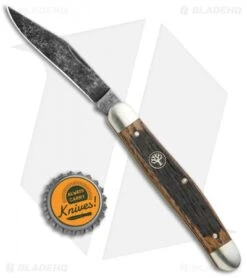 Boker Stockman Pocket Knife 4" Castle Wood 113985 -Boker Boker Stockman Castle Wood 11385 BHQ 105705 jr bottlecap