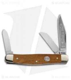Boker Stockman Pocket Knife 4" Whiskey Barrel Wood (117474TWB)