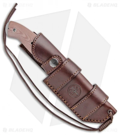 Boker T3 Fixed Blade Knife Brown Micarta (4.25" Satin) 5 Boker T3 Fixed Blade Knife Brown Micarta (4.25" Satin) - Image 3