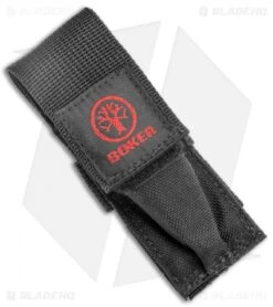 Boker Top Lock II Button Lock Knife Gray Aluminum/Kraton (2.75" Satin) 117107WB -Boker Boker Top Lock II Auto Kraton Inserts Satin 117107WB BHQ 34871 jr sheath