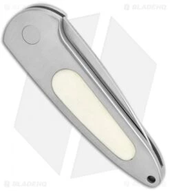 Boker Top Lock II Button Lock Knife Gray Aluminum/Kraton (2.75" Satin) 117107WB -Boker Boker Top Lock II Auto Kraton Inserts Satin 117107WB BHQ 34871 jr side