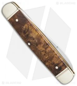 Boker Cattle Knife 4.5" Pocket Knife Curly Birch -Boker Boker Traditional Cattle Knife 4.45in Curly Birch 110910 BHQ 111599 LS Side