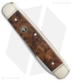 Boker Cattle Knife 4.5" Pocket Knife Curly Birch -Boker Boker Traditional Cattle Knife 4.45in Curly Birch 110910 BHQ 111599 LS Spine
