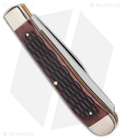 Boker Trapper Traditional Pocket Knife Jigged Brown Bone (Polished D2) -Boker Boker Trapper Traditional Pocket Jigged Brown Bone BHQ 146624 jr side