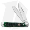 Boker Trapper Traditional Pocket Knife Jigged Green Bone (Polish D2) -Boker Boker Trapper Traditional Pocket Knife Jigged Green Bone Polish D2 BHQ 146650 td