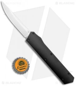 Boker USA Kwaiken OTF Automatic Knife Black Aluminum (3.375" Satin) 06EX551 -Boker Boker USA Kwaiken OTF Auto Black Aluminum SW 06EX551 BHQ 115743 jr bottlecap