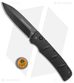 Boker XXL Kalashnikov Exclusive Dagger Automatic Knife (4.75" Black D2) -Boker Boker XXL Kalashnikov Auto All Black BHQ Exclusive BHQ 126271 jr bottlecap