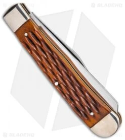 Boker H.J. Justin & Sons Trapper Knife 4" Jigged Bone -Boker Justin TS Trapper BHQ 115594 td side