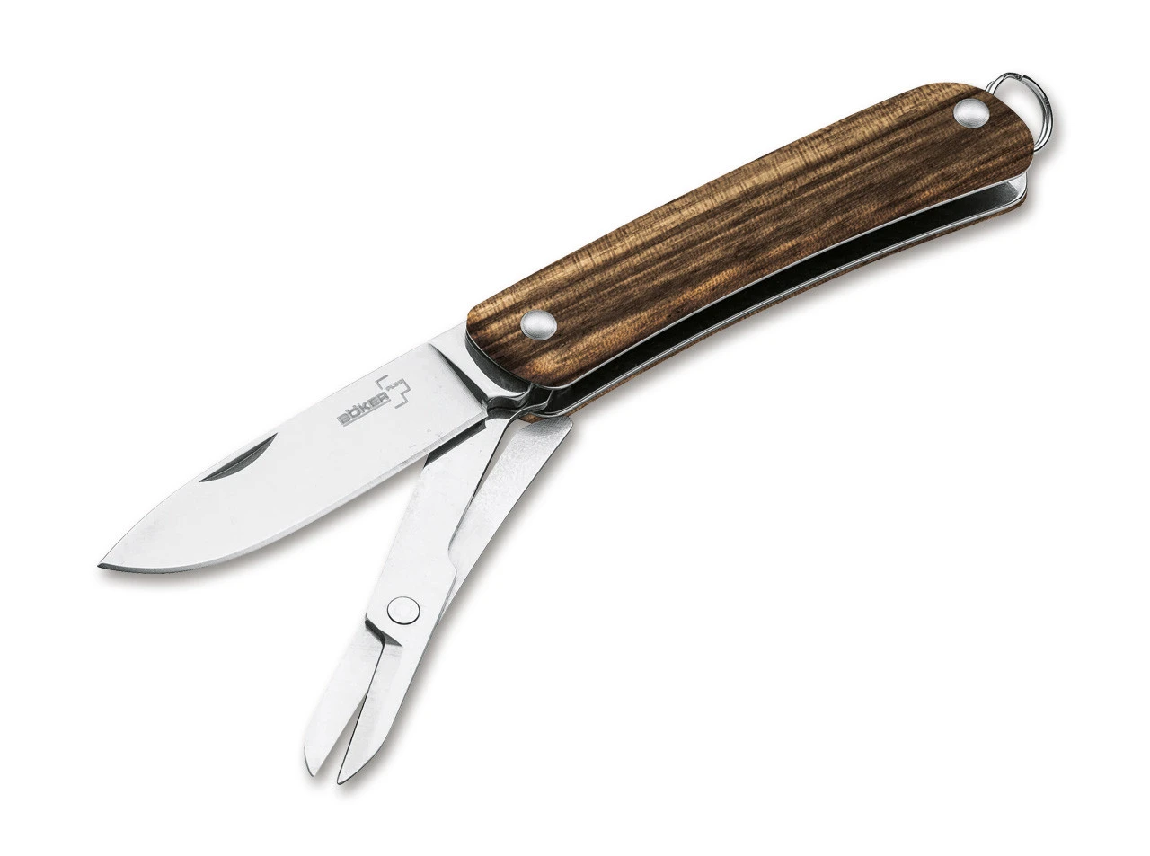 Boker Plus Mini Tech Tool 3 Keychain Multi-Tool Knife BOP01BO878, 12C27 Stainless Steel, Zebrawood Handles 3 Boker Plus Mini Tech Tool 3 Keychain Multi-Tool Knife BOP01BO878, 12C27 Stainless Steel, Zebrawood Handles