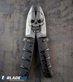 Boker Skull Kalashnikov Dagger Automatic Knife (3.25" Stonewash D2) -Boker Untitled 1Boker Skull Kalashnikov Dagger Automatic Knife BHQ75532 kp steel web