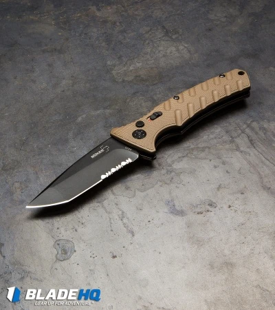 Boker Plus Strike Tanto Automatic Coyote Brown (3.25" Black SW Serr) 01BO425N 8 Boker Plus Strike Tanto Automatic Coyote Brown (3.25" Black SW Serr) 01BO425N - Image 6