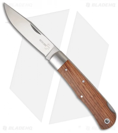 Boker Plus Lockback Knife Bubinga (3.625" Satin) 01BO185 3 Boker Plus Lockback Knife Bubinga (3.625" Satin) 01BO185