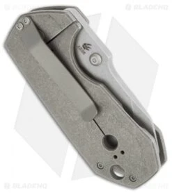 Boker Plus Anso Albatros Frame Lock Knife Titanium (2.5" Stonewash) 01BO621 -Boker boker albatros anso 01bo621 side