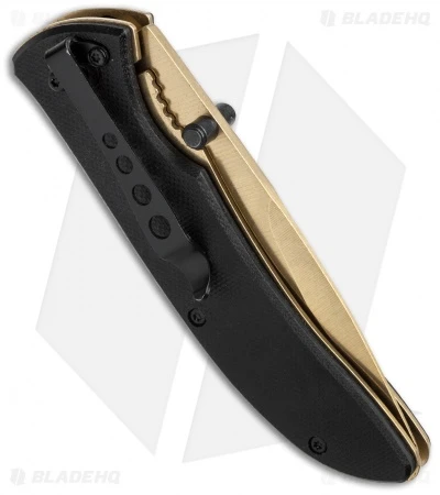 Boker Magnum Black Gold Spring Assisted Knife (3.25" Gold) 01RY111 4 Boker Magnum Black Gold Spring Assisted Knife (3.25" Gold) 01RY111 - Image 2