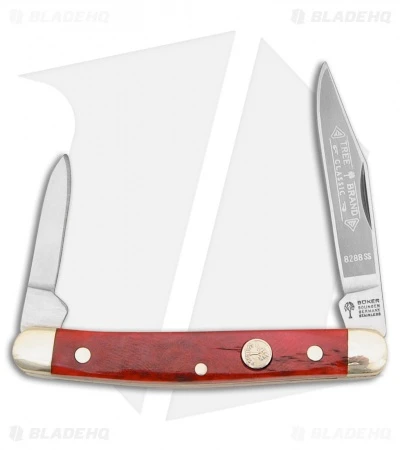 Boker Pen Pocket Knife 2.75" Red Bone 118288SS 3 Boker Pen Pocket Knife 2.75" Red Bone 118288SS