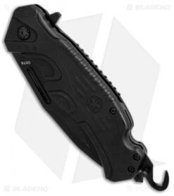 Boker Plus Savior 2 Liner Lock Knife Black (3.3" Black Serr) 01BO321 -Boker boker plus savior 1 black 01BO321 BHQ 36336 er hook
