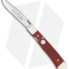 Boker Trapperliner Pocket Knife Red Smooth Bone (3.25" Satin) 114711 -Boker boker trapperliner red smooth bone 114711 BHQ 40119 dl