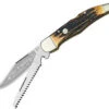 Boker Folding Hunting Knife, 440C-Stainless, Staghorn Handle -Boker knifework bo4021 80256.1566588828