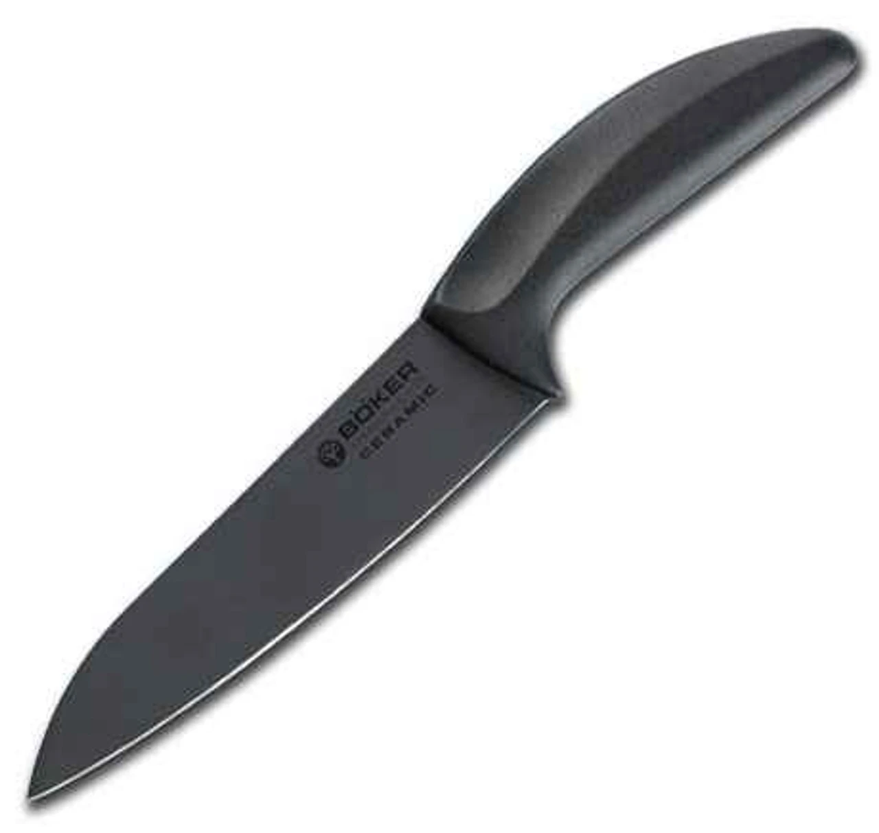 Boker Black Chef's Knife, Ceramic Blade, Delrin Handle 3 Boker Black Chef's Knife, Ceramic Blade, Delrin Handle