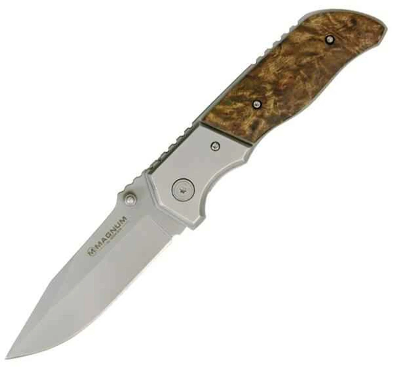 Boker Magnum Forest Ranger, 440 Stainless, Burl Wood Handle 3 Boker Magnum Forest Ranger, 440 Stainless, Burl Wood Handle
