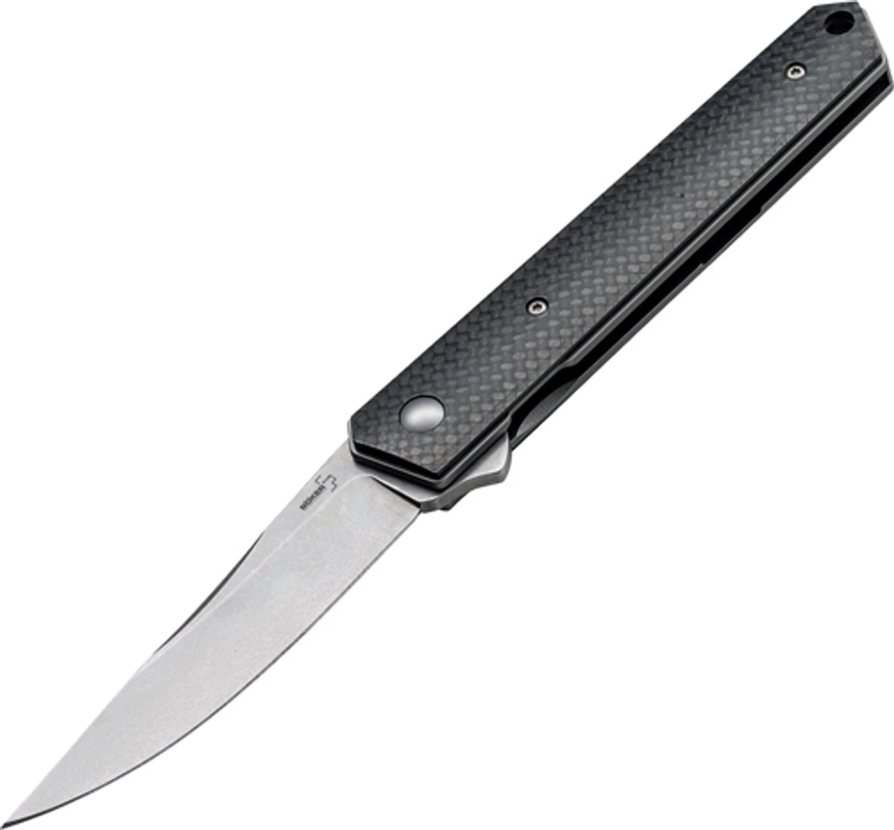 Boker Plus Kwaiken Flipper, 3.5" VG-10 Blade, Carbon Fiber Handles 3 Boker Plus Kwaiken Flipper, 3.5" VG-10 Blade, Carbon Fiber Handles