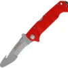 Boker Plus Jim Wagner Rescue Knife, AUS-8 Stainless, Red FRN Handle -Boker knifework bop056 63171.1566588747