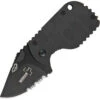 Boker Plus SUBCOM F Folder, Black Blade , Part Serrated -Boker knifework bop586 31063.1566588825